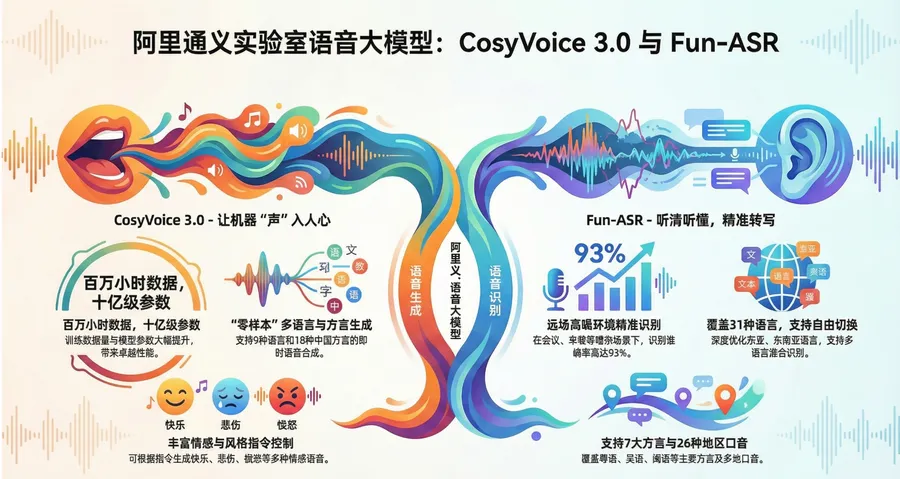 Cover image for 【重磅发布】Fun-ASR-Nano 技术指南：端到端实时语音识别大模型